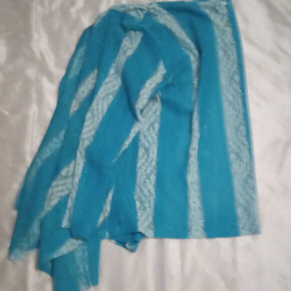 Simplly Irresistible women's openeye knit cover-ups size3X turquise cottage boho - Picture 4 of 7